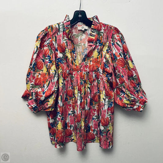 Top Short Sleeve Basic By Entro In Multi-colored, Size: M