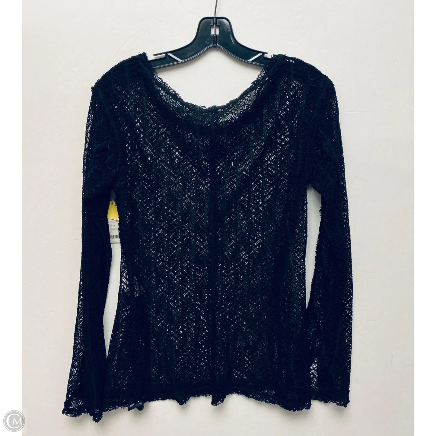Top Long Sleeve By Free People In Black, Size: L