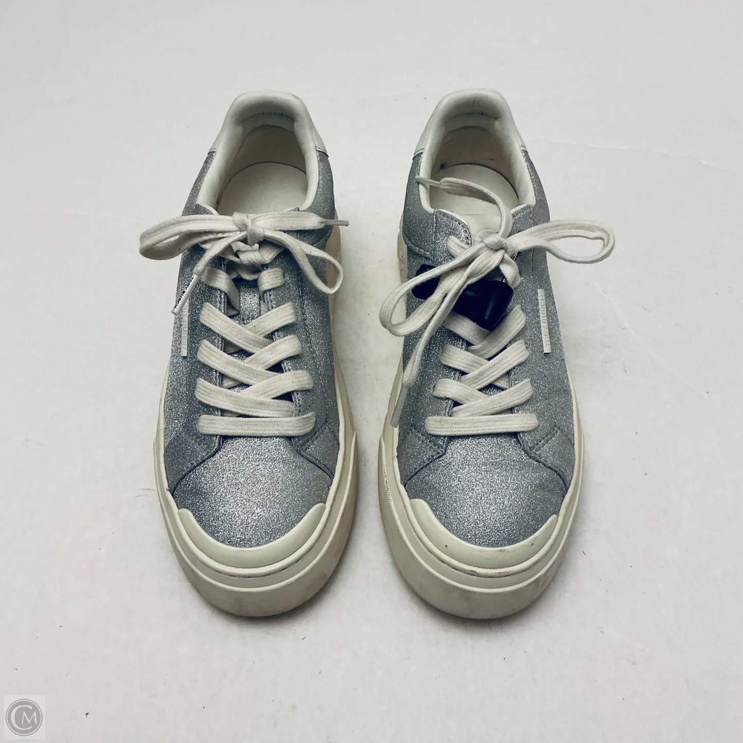 Shoes Designer By Tory Burch In Silver, Size: 7