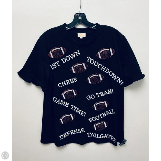 Top Short Sleeve Basic By Cme In Black, Size: S