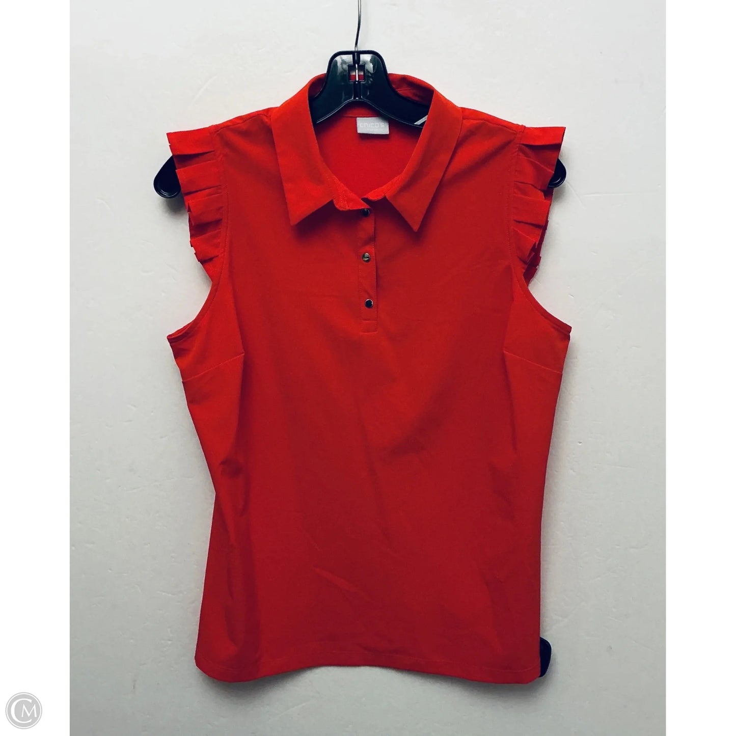 Top Sleeveless Basic By Chicos In Red, Size: S