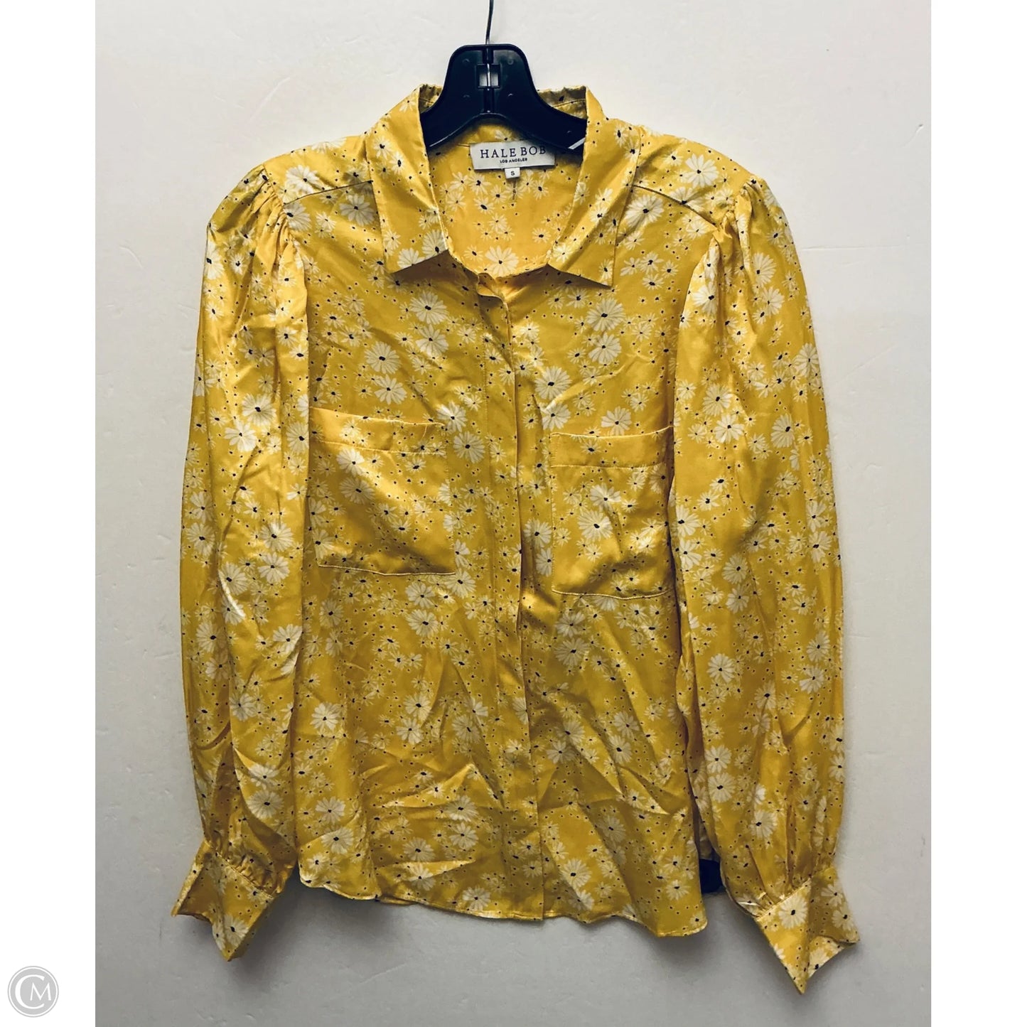 Top Long Sleeve Basic By Hale Bob In Yellow, Size: S