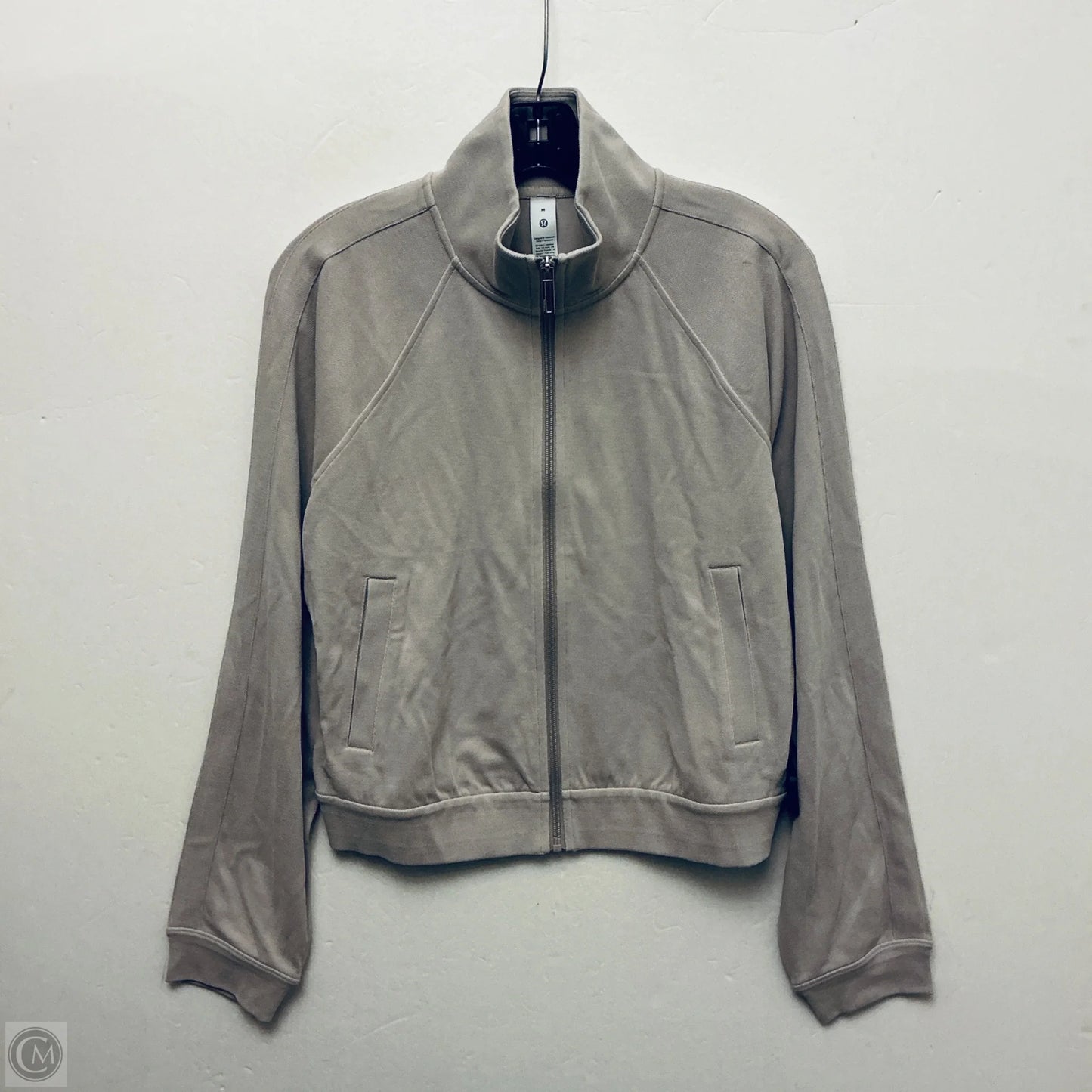 Athletic Jacket By Lululemon In Tan, Size: M