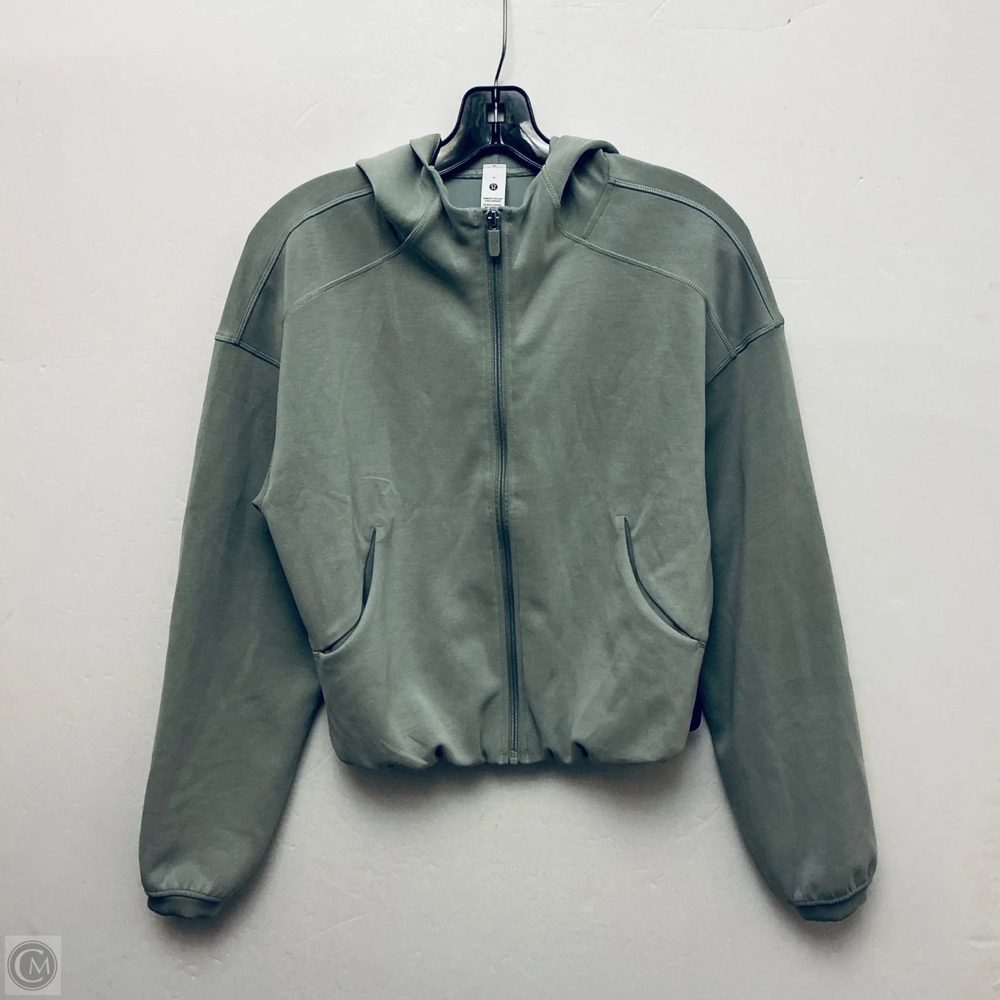Athletic Jacket By Lululemon In Green, Size: 6