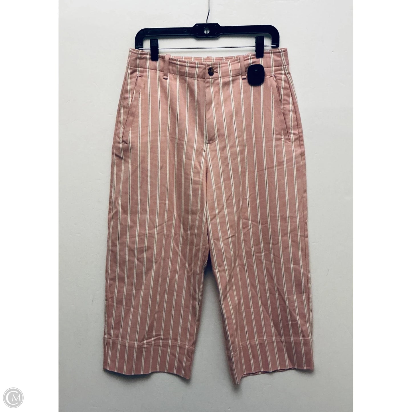 Jeans Wide Leg By Banana Republic In Pink Denim, Size: 8