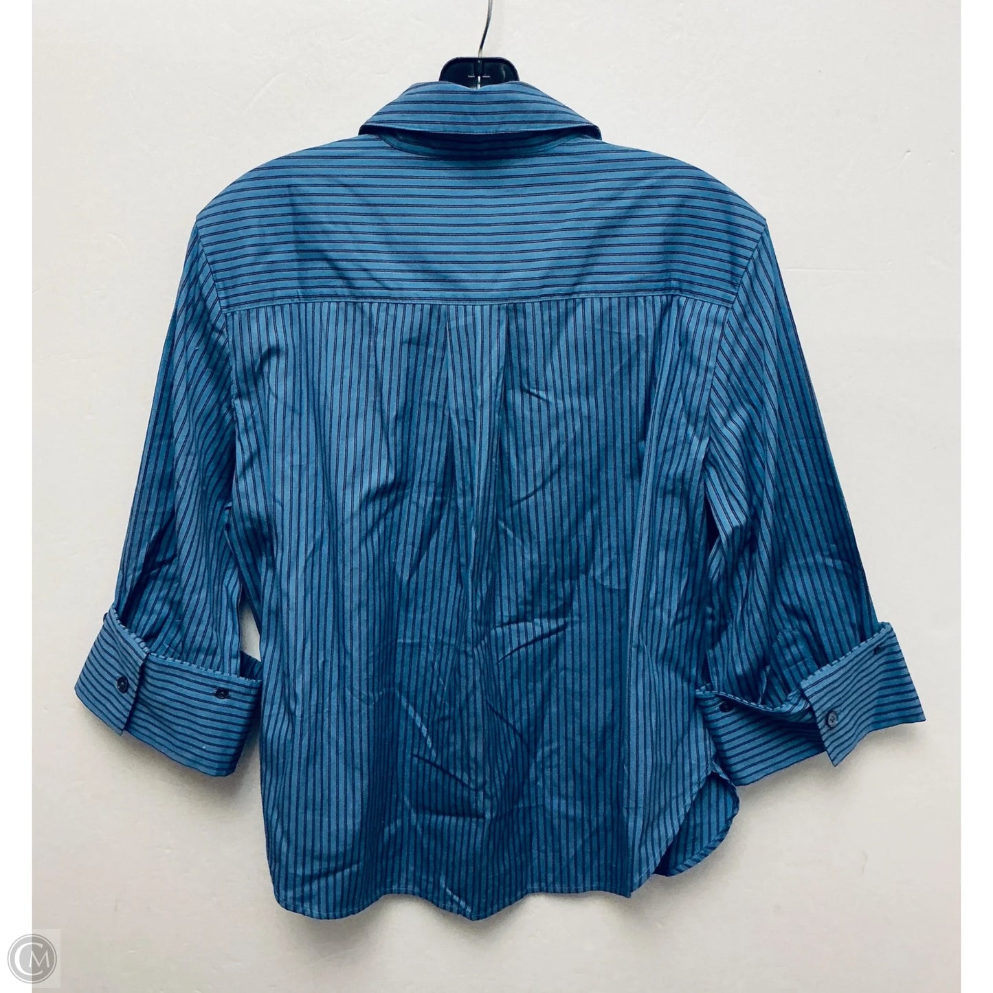 Top Long Sleeve By Madewell In Blue, Size: S