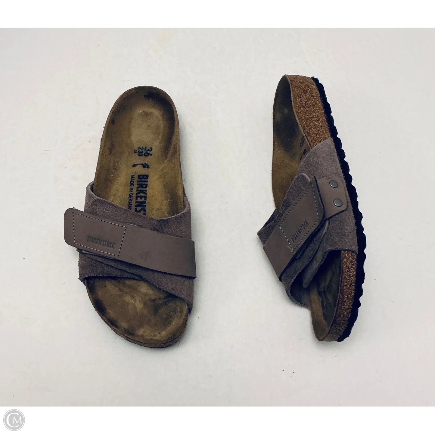 Sandals Flats By Birkenstock In Brown, Size: 6
