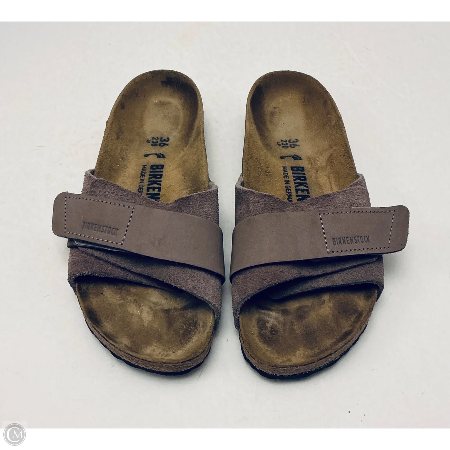 Sandals Flats By Birkenstock In Brown, Size: 6
