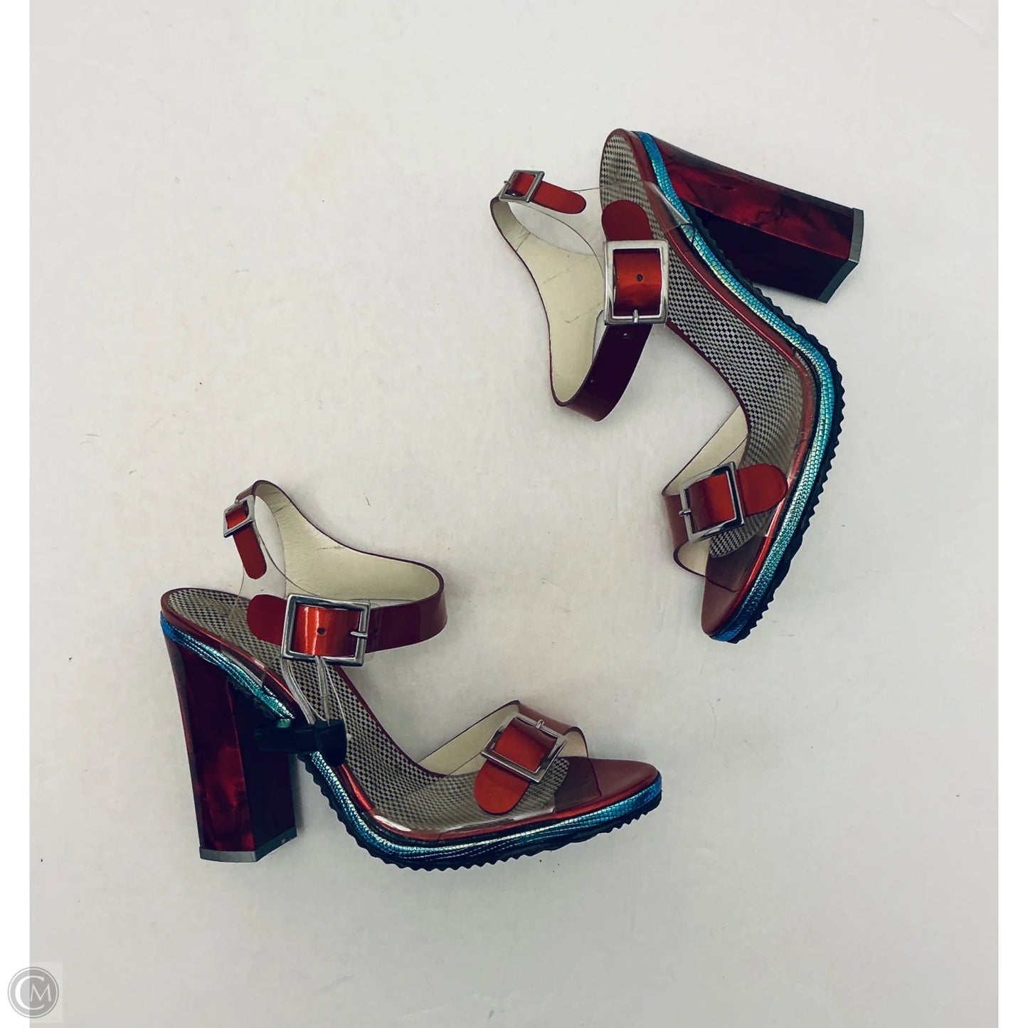 Sandals Heels Platform By Cmc In Red, Size: 8