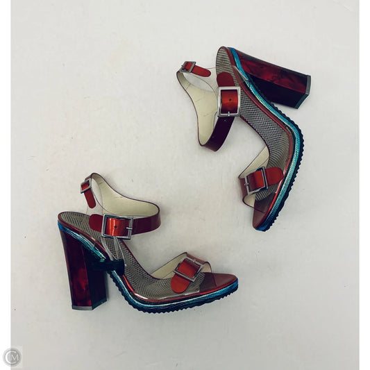 Sandals Heels Platform By Cmc In Red, Size: 8