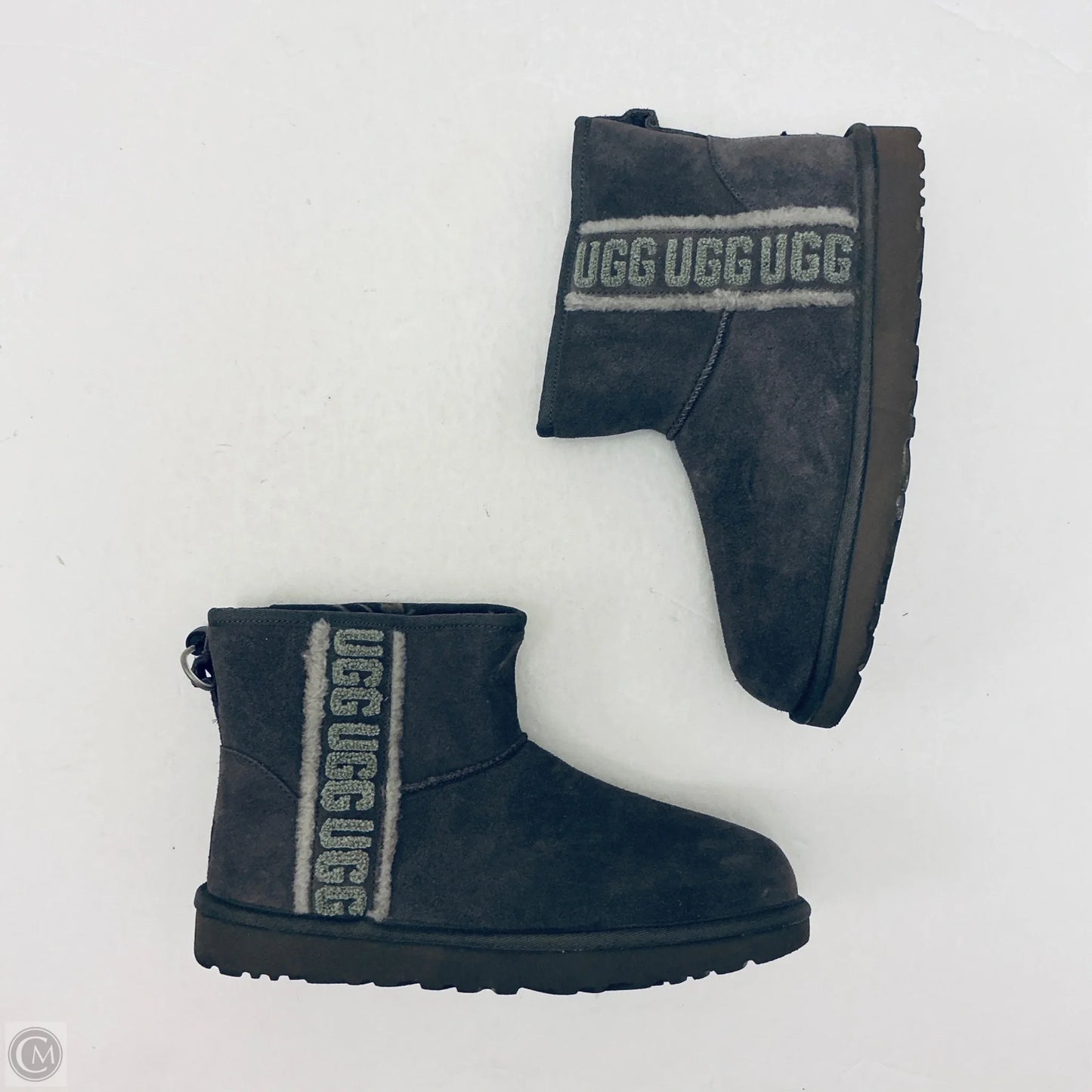 Boots Designer By Ugg In Grey, Size: 9