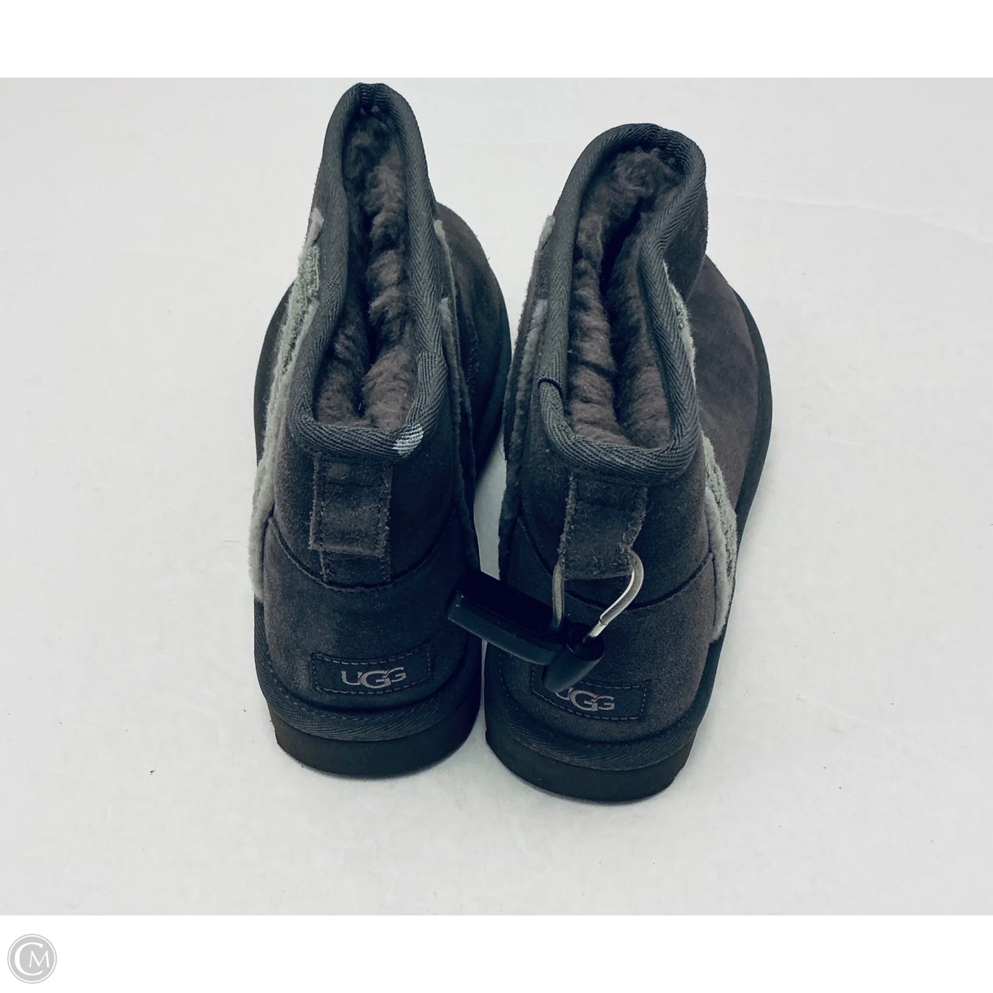 Boots Designer By Ugg In Grey, Size: 9