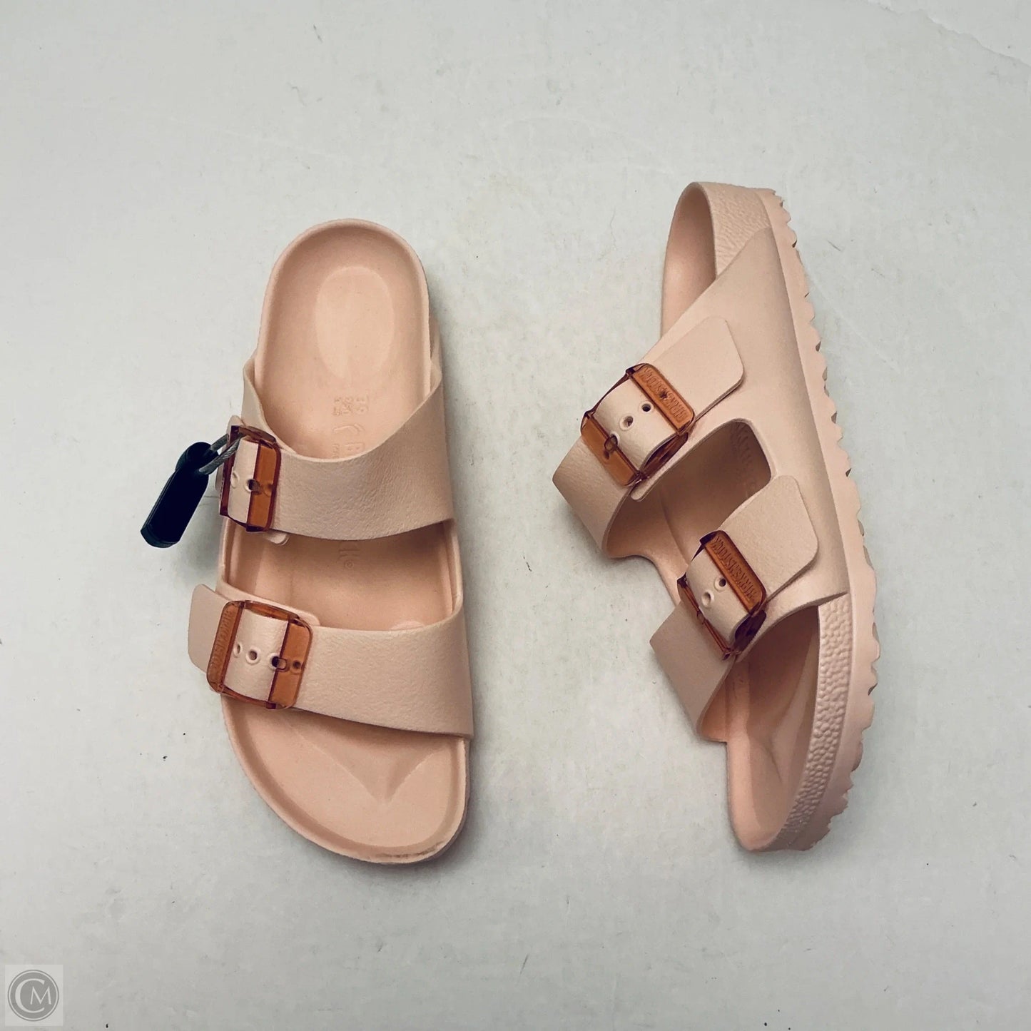 Sandals Flats By Birkenstock In Pink, Size: 9