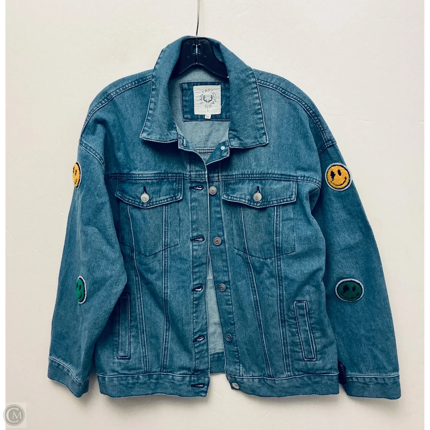 Jacket Denim By Fantastic Fawn In Blue Denim, Size: S