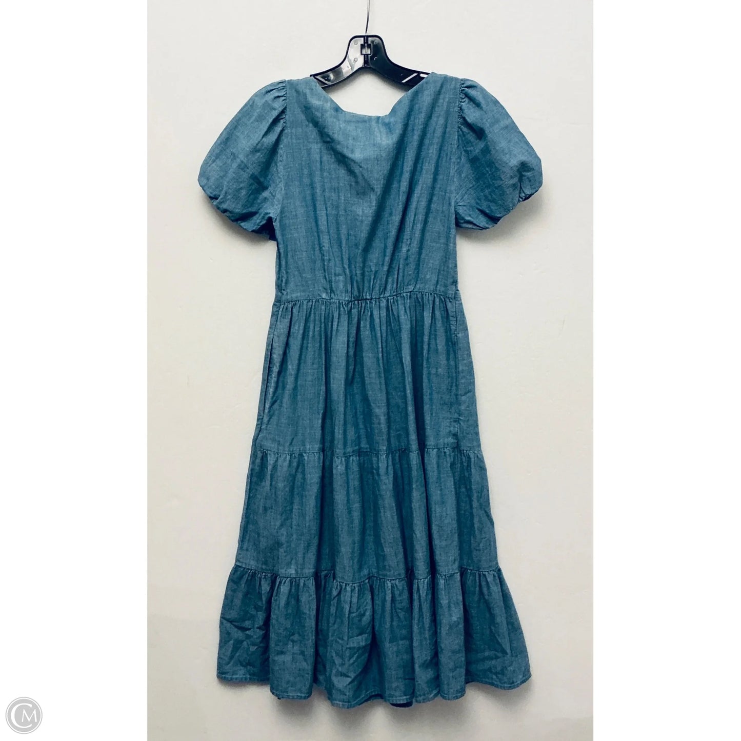 Dress Casual Midi By J. Crew In Blue Denim, Size: 2