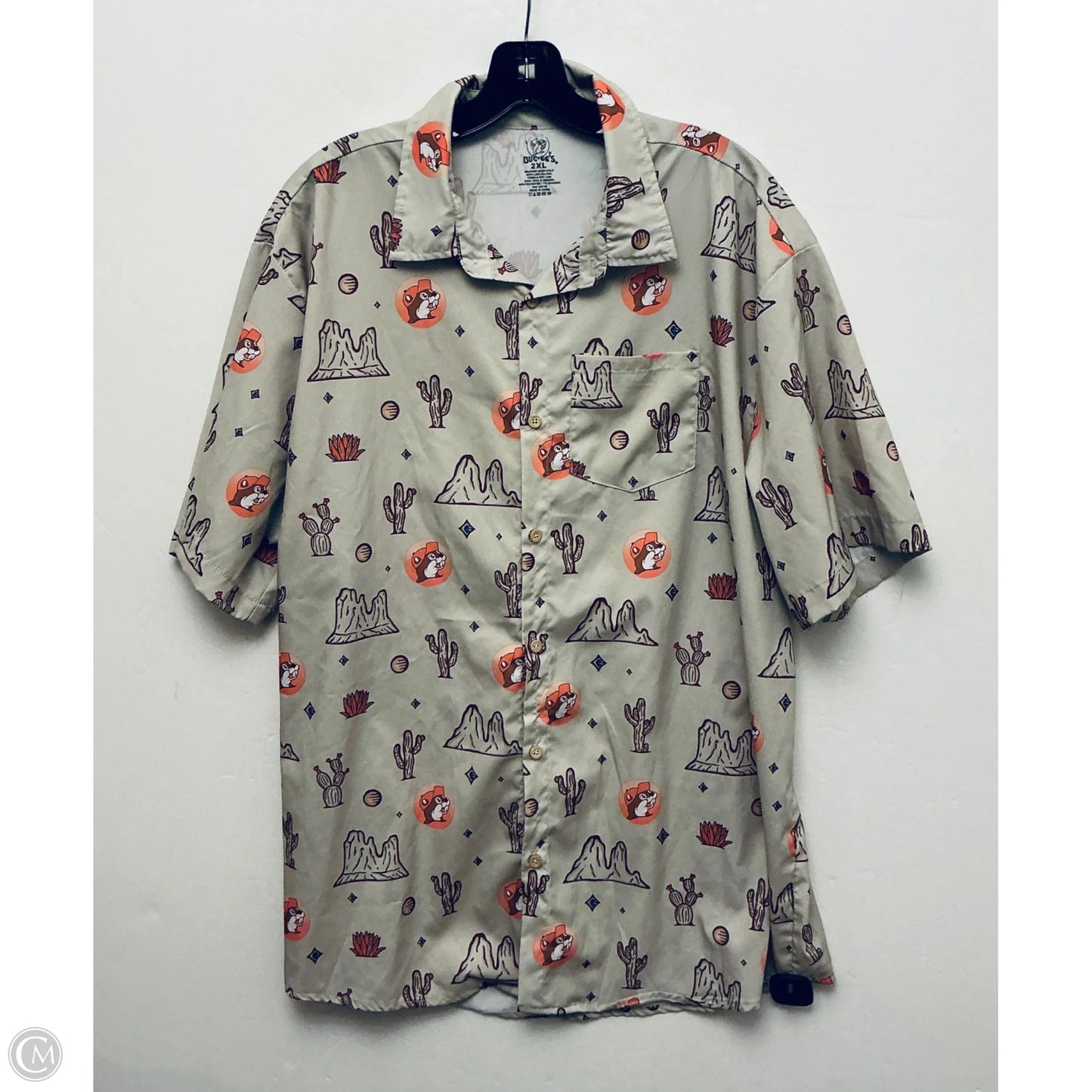Top Short Sleeve Basic By Cme In Brown, Size: 2x