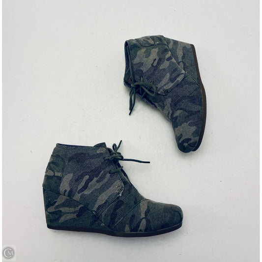 Boots Ankle Heels By Toms In Green, Size: 8.5
