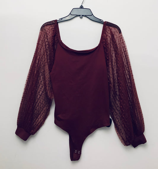 Bodysuit By Clothes Mentor In Red, Size: M