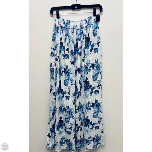 Skirt Maxi By Cme In Blue & White, Size: M