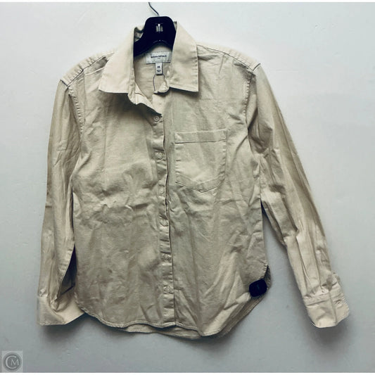 Top Long Sleeve By Banana Republic In Tan, Size: Xs