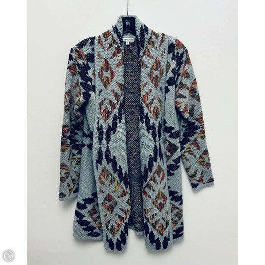 Sweater Cardigan By Woven Heart In Grey, Size: S