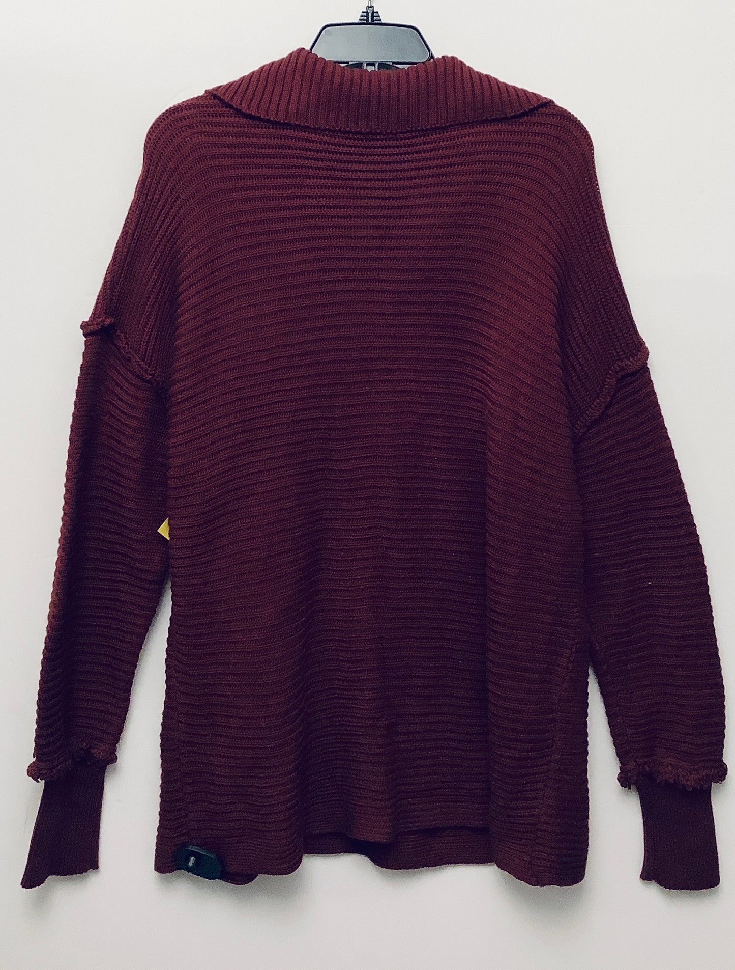 Sweater By Clothes Mentor In Maroon, Size: L