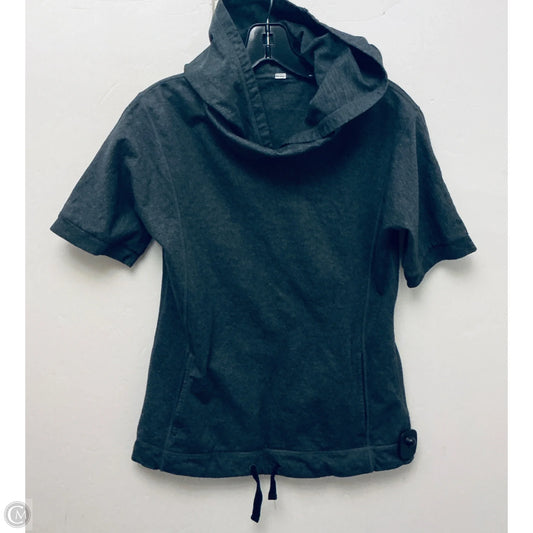 Athletic Top Short Sleeve By Lululemon In Grey, Size: S