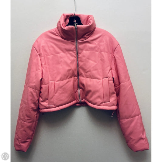Jacket Puffer & Quilted By Clothes Mentor In Pink, Size: M