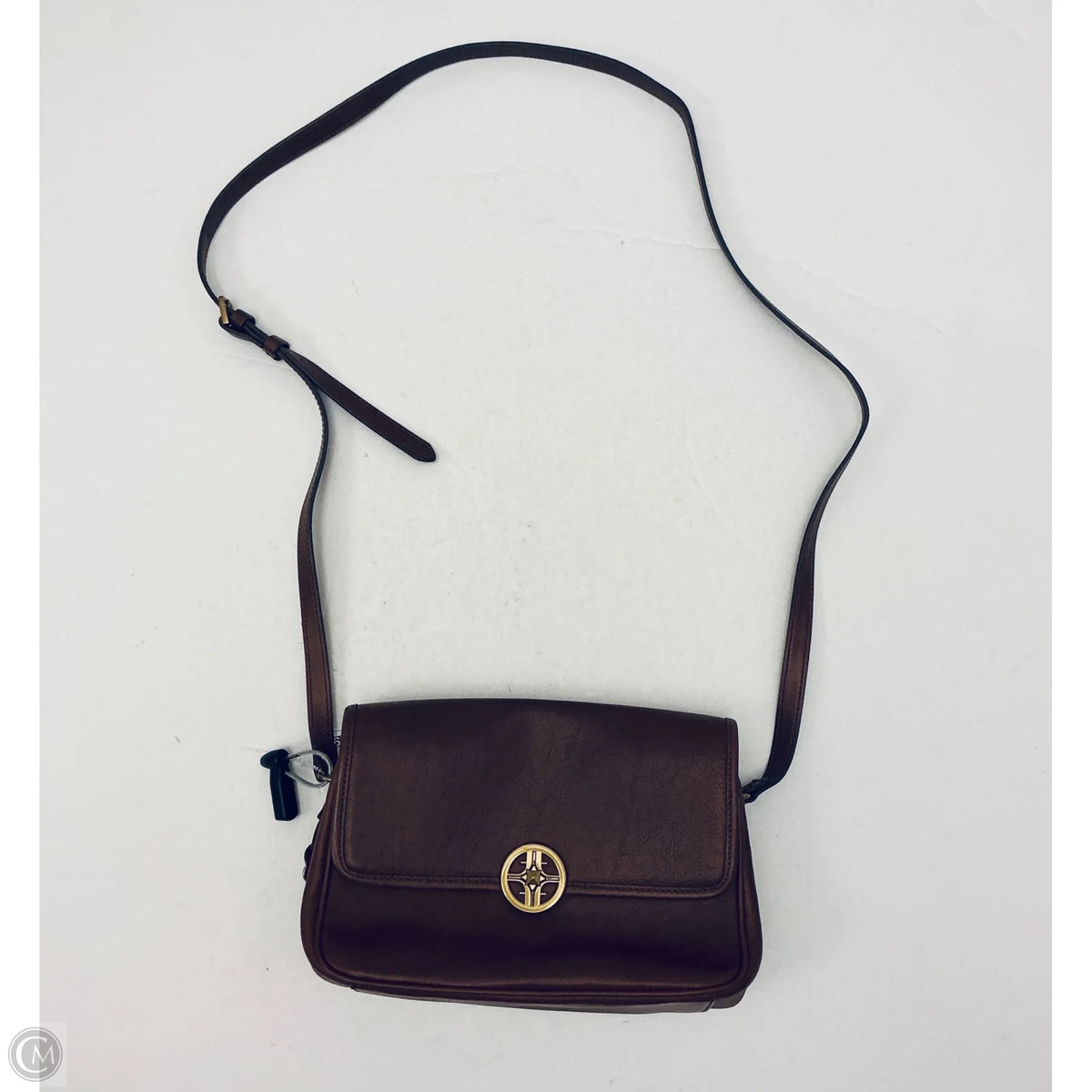Crossbody Leather By Fossil, Size: Medium