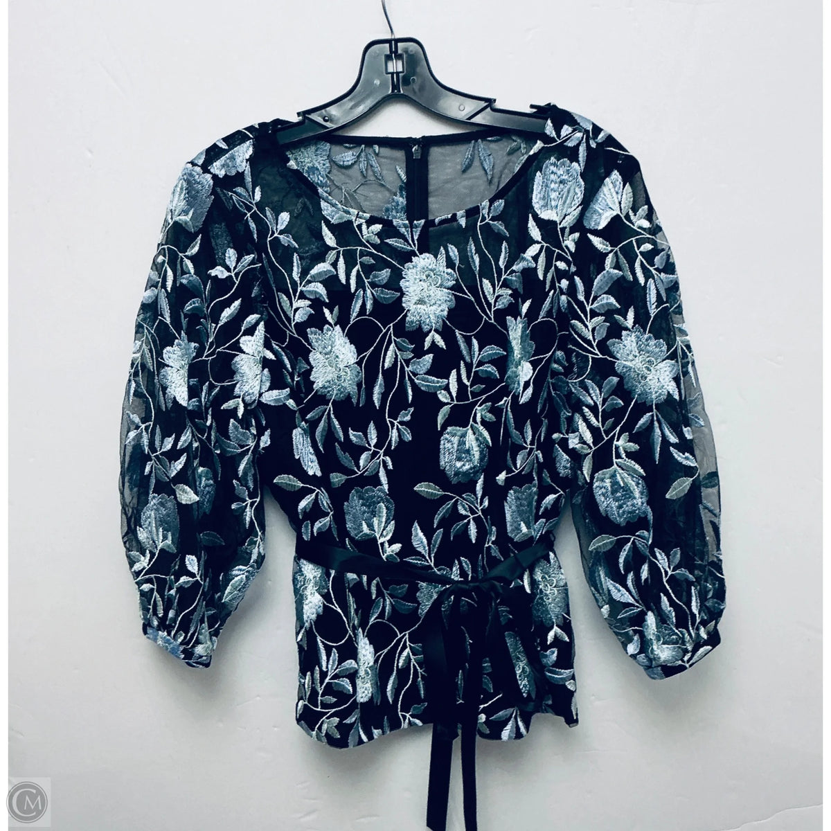 Top Long Sleeve Basic By Alex Evenings In Black, Size: L