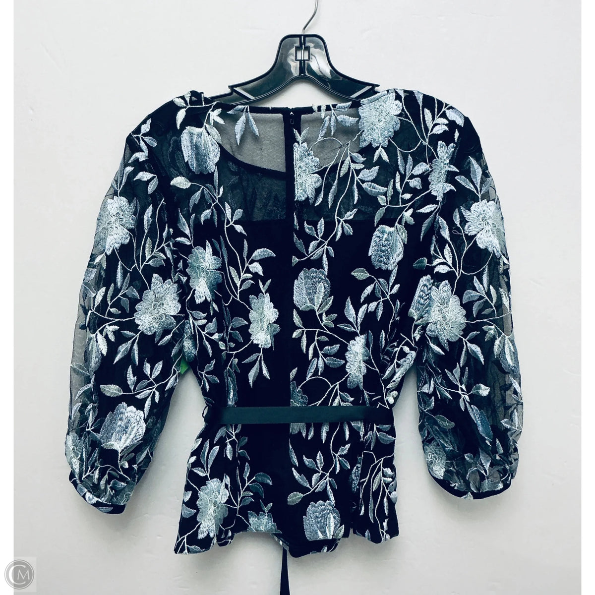 Top Long Sleeve Basic By Alex Evenings In Black, Size: L