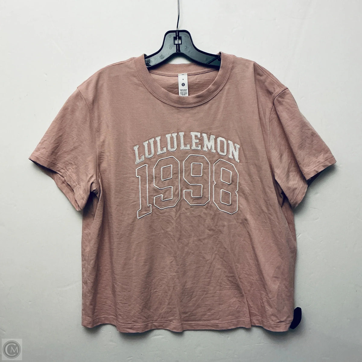 Top Short Sleeve Basic By Lululemon In Pink, Size: 8