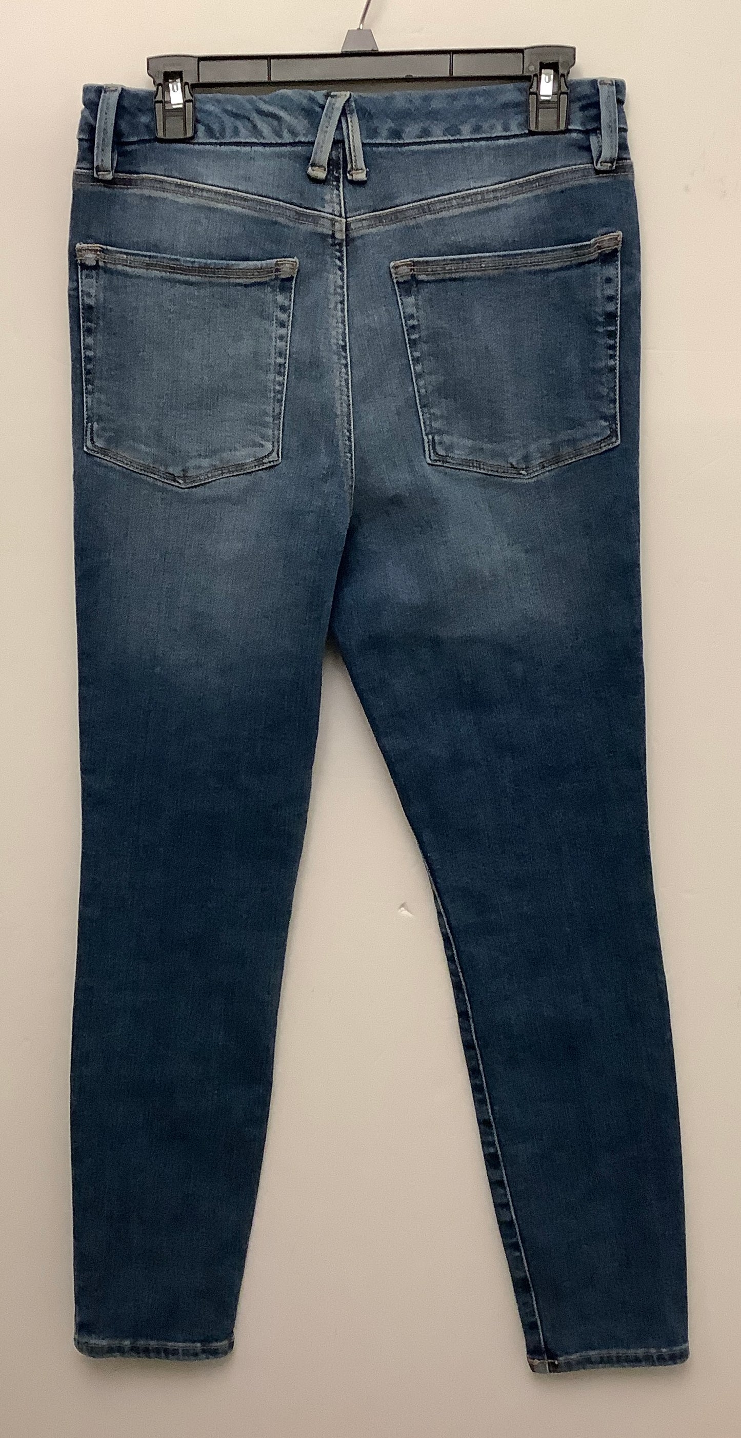 Jeans Straight By Good American In Blue Denim, Size: 10