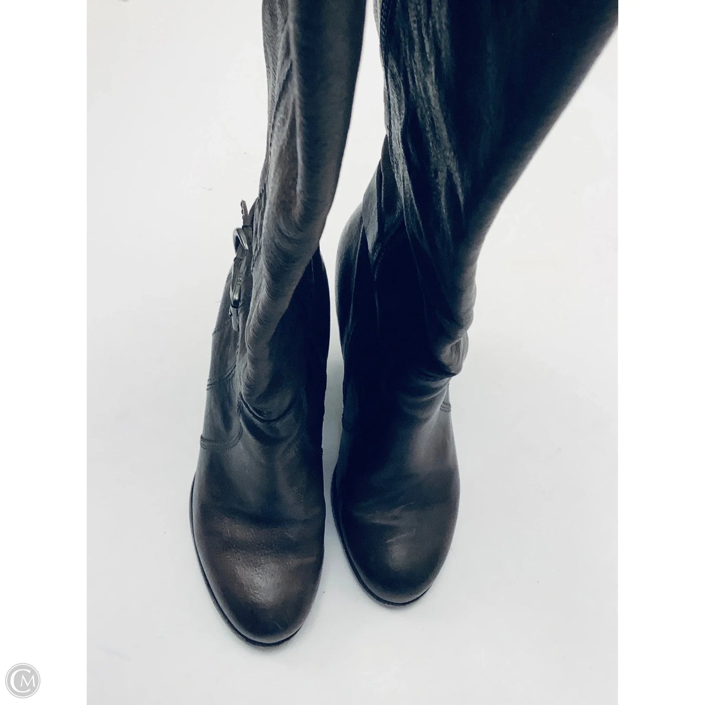 Boots Designer By Frye In Brown, Size: 7.5
