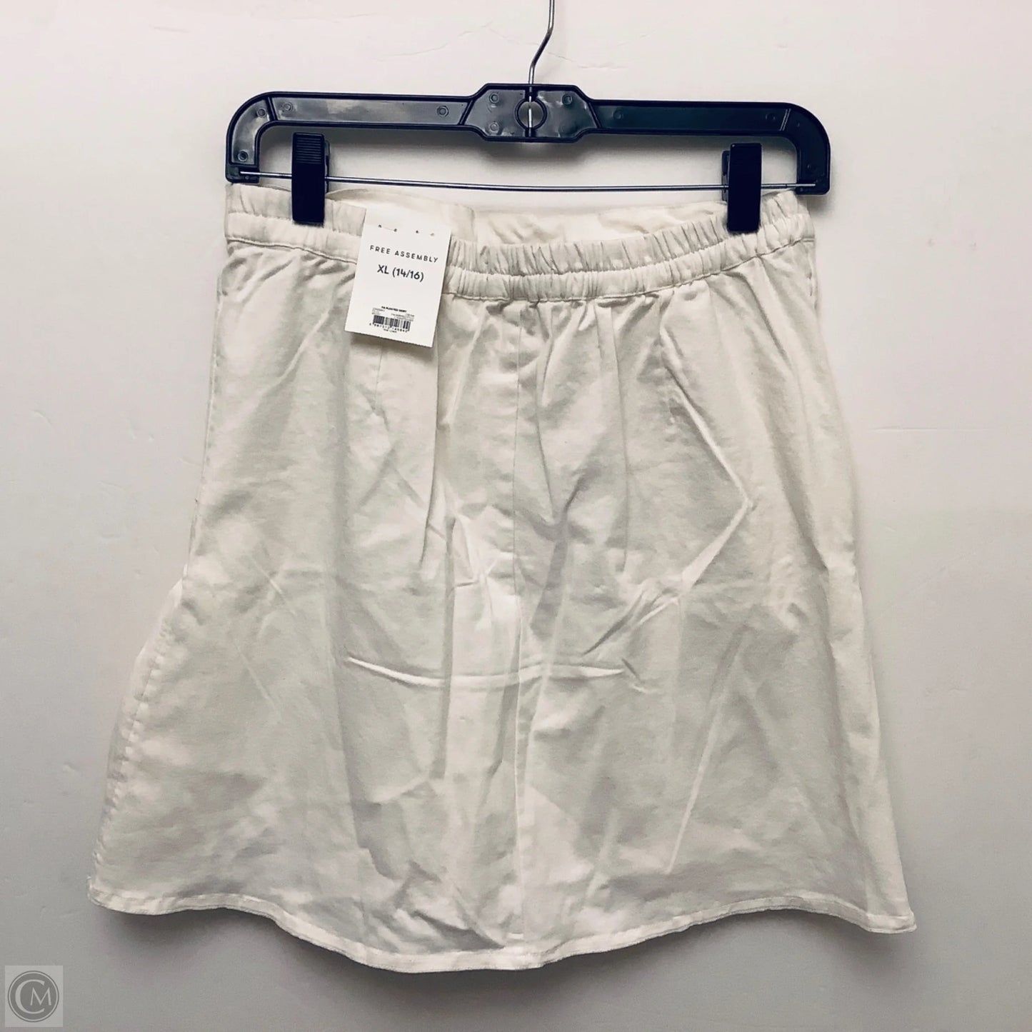 Skirt Mini & Short By Free Assembly In White, Size: Xl
