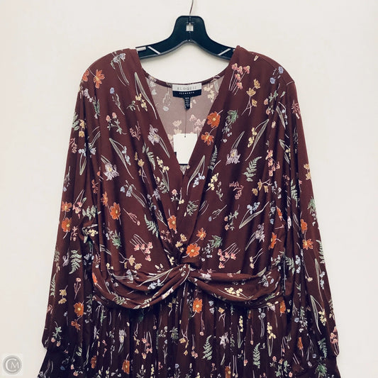Dress Casual Maxi By Eloquii In Maroon, Size: 26