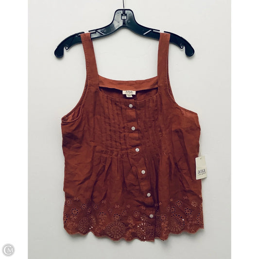 Top Sleeveless Basic By Ana In Orange, Size: M