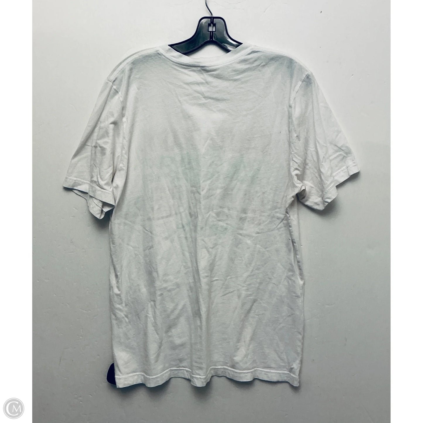 Top Short Sleeve Basic By Cme In White, Size: L