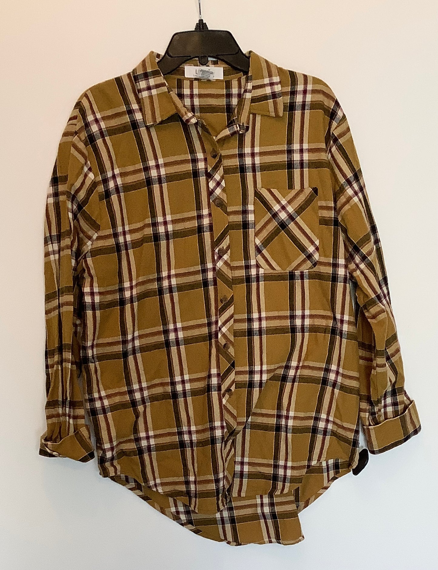 Jacket Shirt By Life In Yellow, Size: Xl