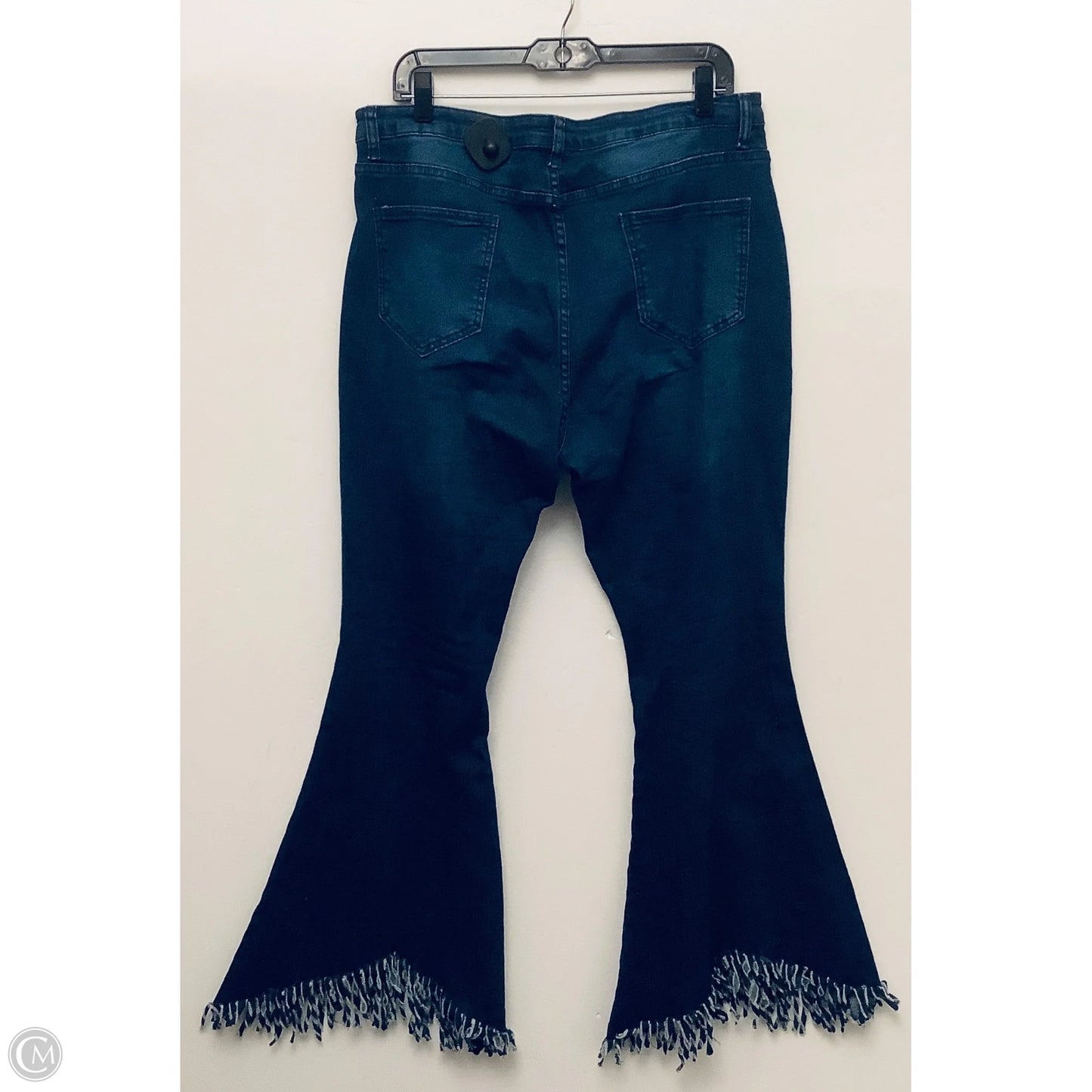 Jeans Flared By Cme In Blue Denim, Size: Xl