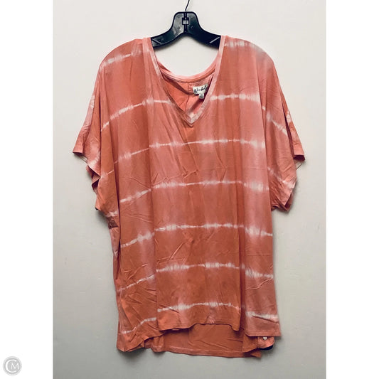 Top Short Sleeve By Wonderly In Pink, Size: 3x