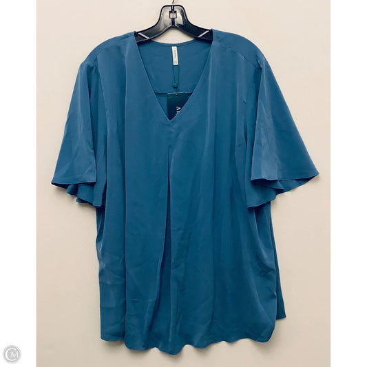 Top Short Sleeve By Cmb In Green, Size: 3x