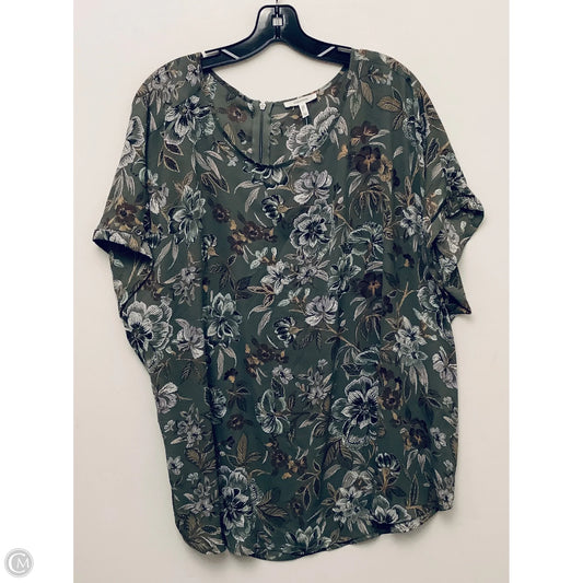 Top Short Sleeve By Maurices In Green, Size: 3x