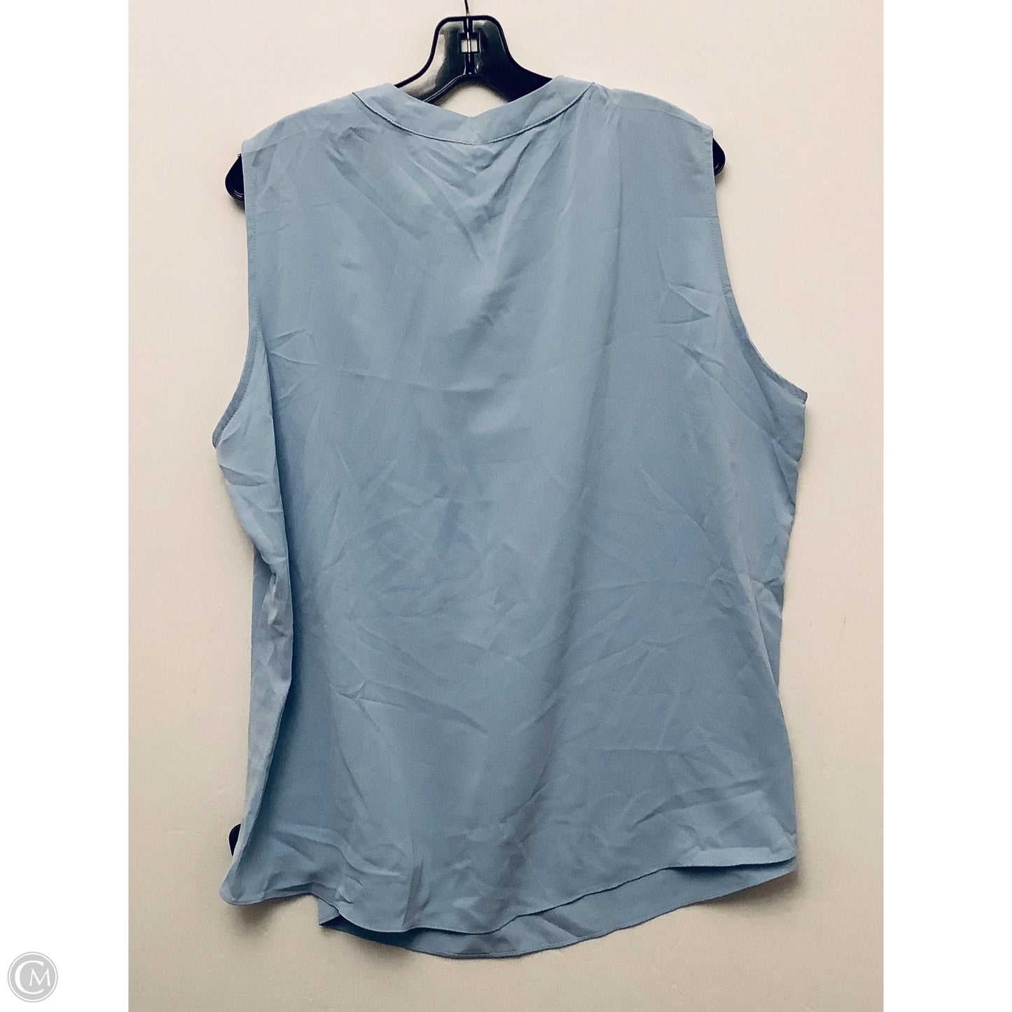 Top Sleeveless By Cmb In Blue, Size: 3x