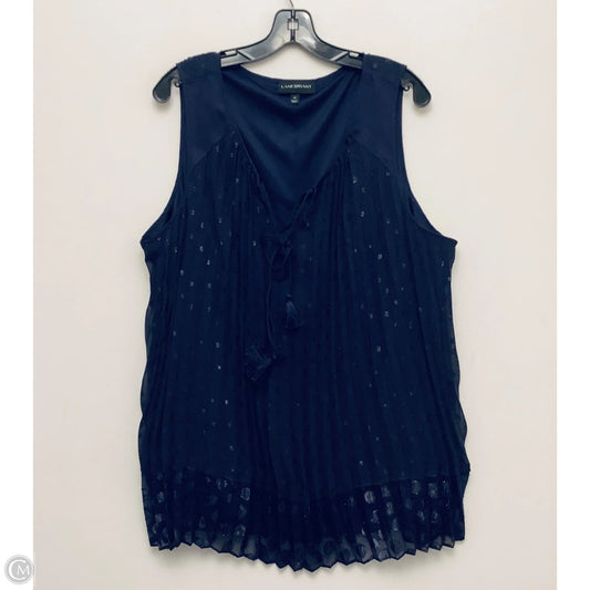Top Sleeveless Basic By Lane Bryant In Blue, Size: 24