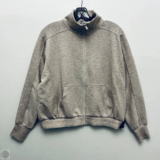 Athletic Jacket By Yogalicious In Brown, Size: S