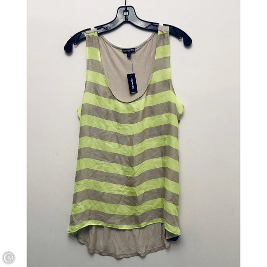 Top Sleeveless By Express In Striped Pattern, Size: L