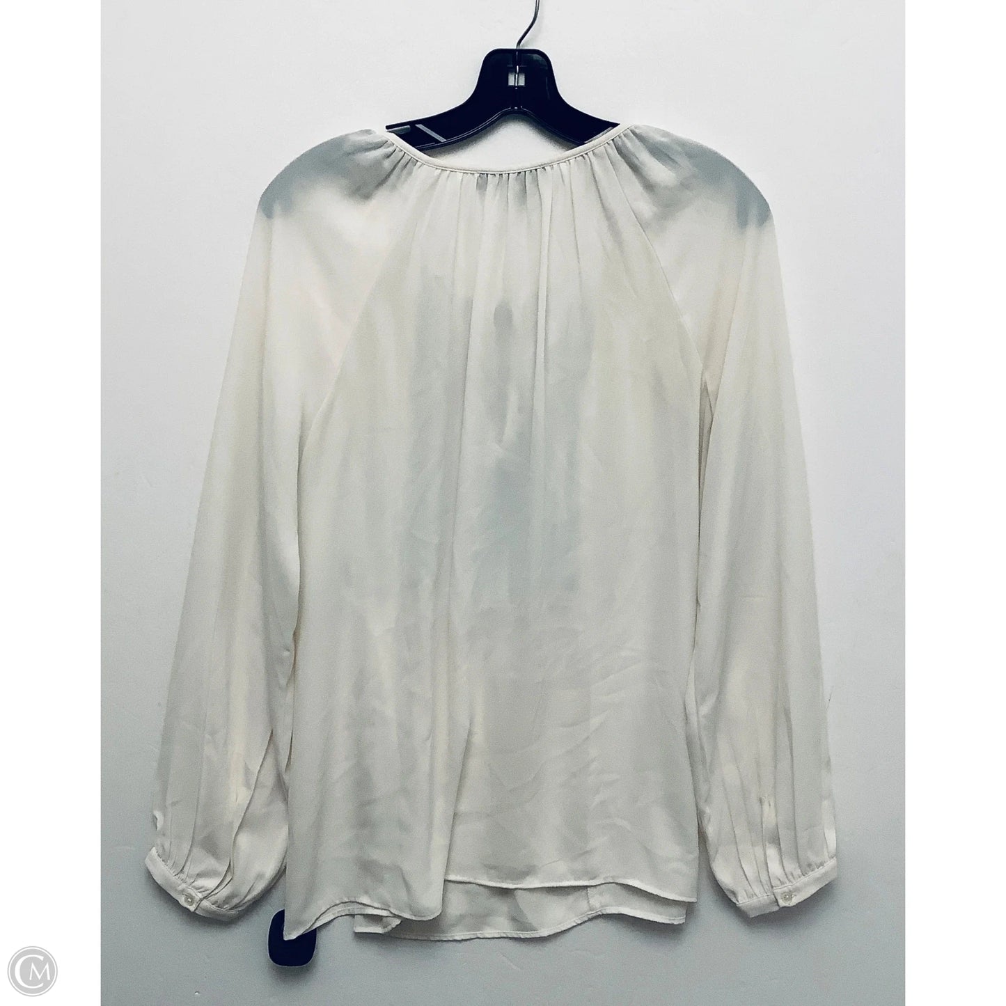 Top Long Sleeve Basic By Banana Republic In White, Size: S
