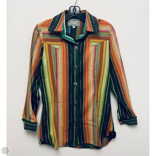 Top Long Sleeve By Cma In Striped Pattern, Size: S