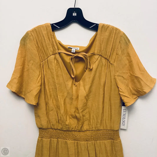 Dress Casual Maxi By Luxology In Yellow, Size: S